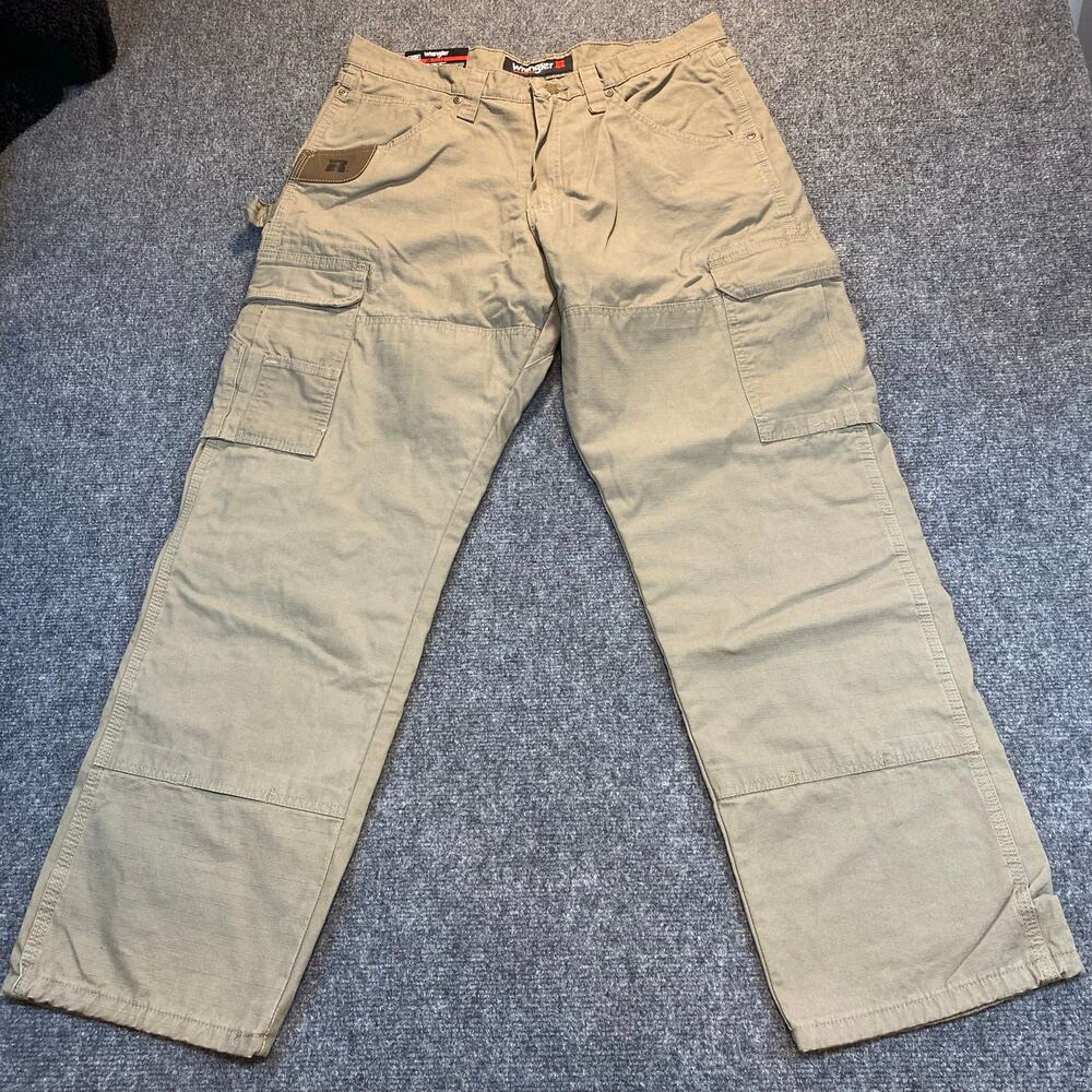 Brand New Wrangler Mens 34x30 Lined Ranger Relaxed Fit Ripstop Riggs Cargo Pants
